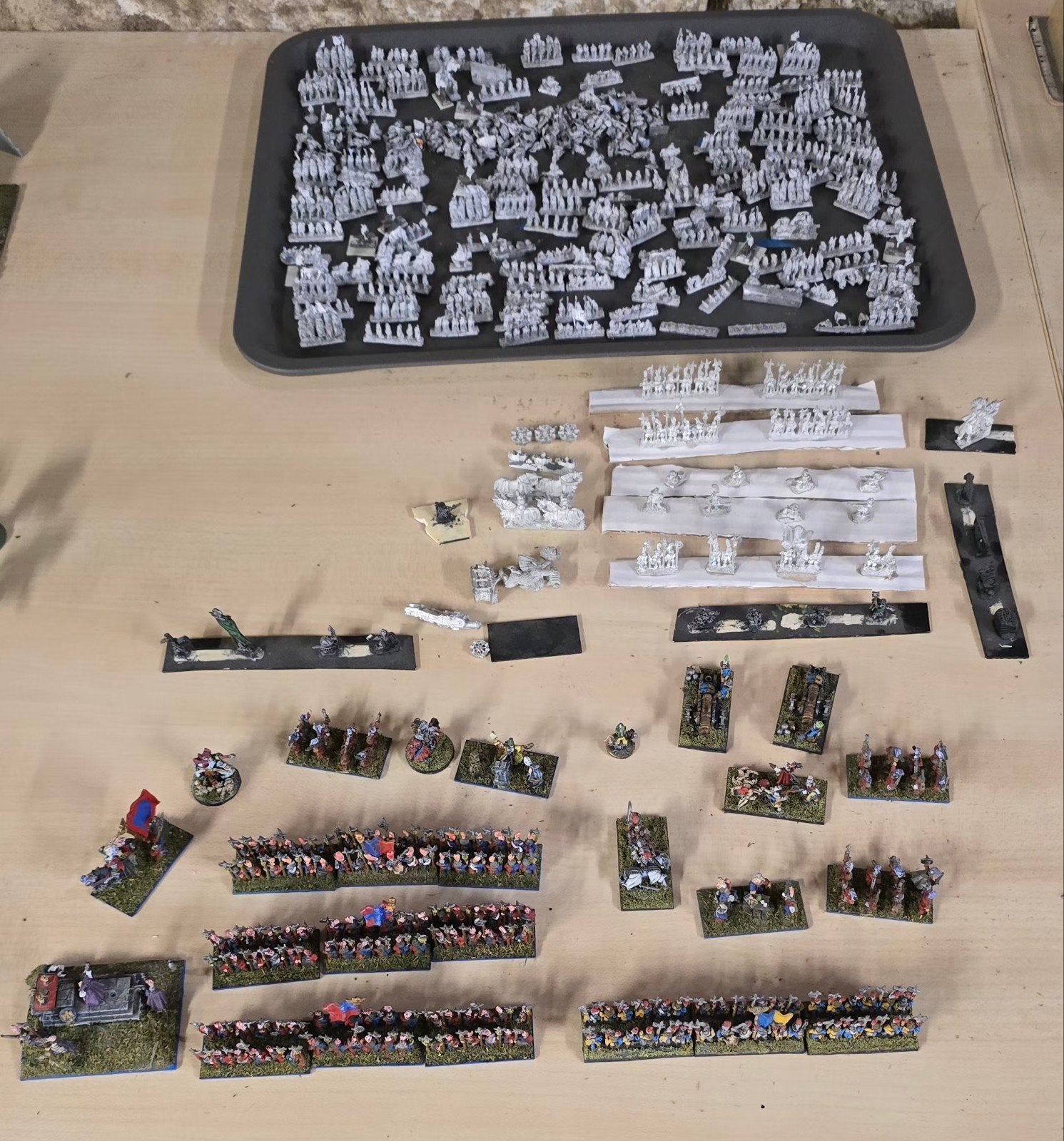 Énorme lot Warmaster Games Workshop 10mm Métal — Armée EMPIR, Enlèvement ou Envoi, Figurine(s)