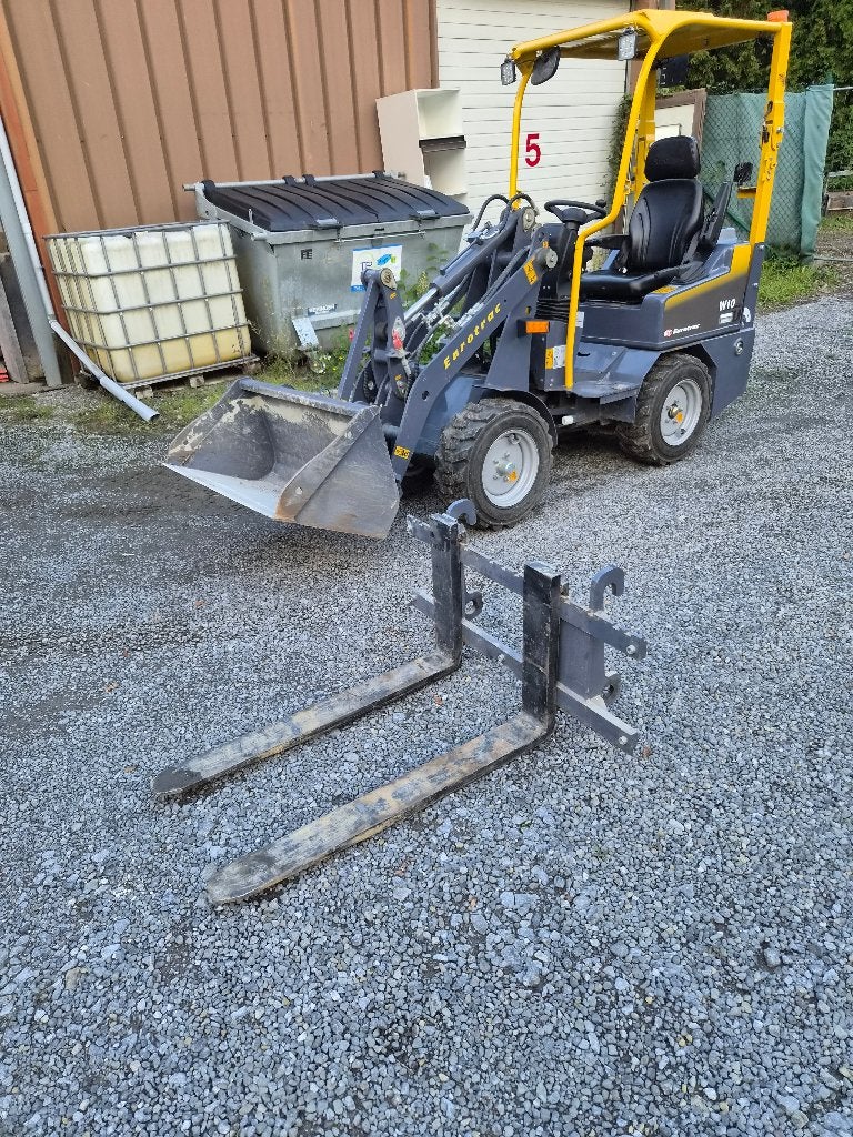 EUROTRAC W10 mini-kniklader, Ophalen, Wiellader of Shovel