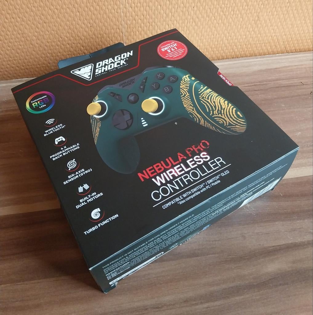 Manette sans fil DragonShock Nebula Pro, Enlèvement ou Envoi, Autres marques, Neuf