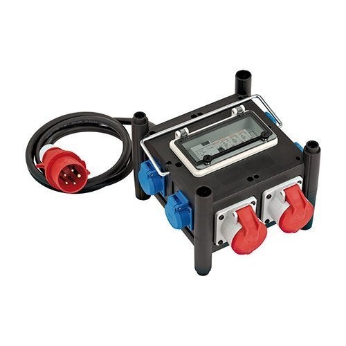 Compacte stroomverdeler 2 meter IP44 5x2,5mm² neopren, Verzenden