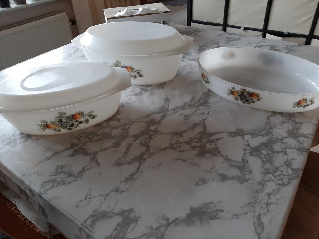 2 arcopal ovenschalen met deksel, Huis en Inrichting, Keuken | Servies, Ophalen