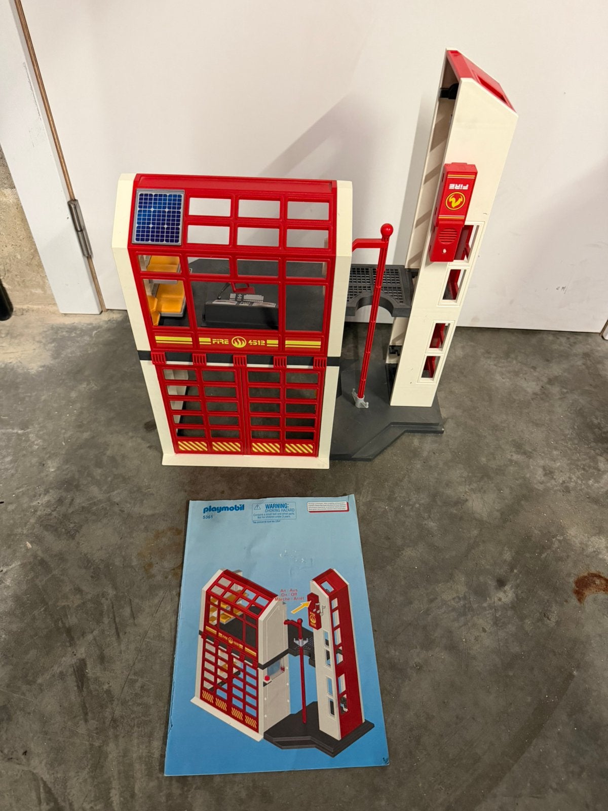 2x Playmobil brandweer kazernes (niet volledig), Ophalen of Verzenden, Zo goed als nieuw