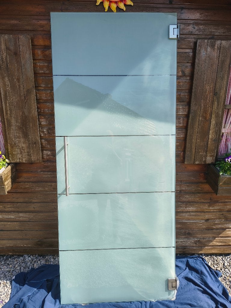 Glazen deur, Doe-het-zelf en Bouw, Ophalen, 80 tot 100 cm, Binnendeur, 200 tot 215 cm