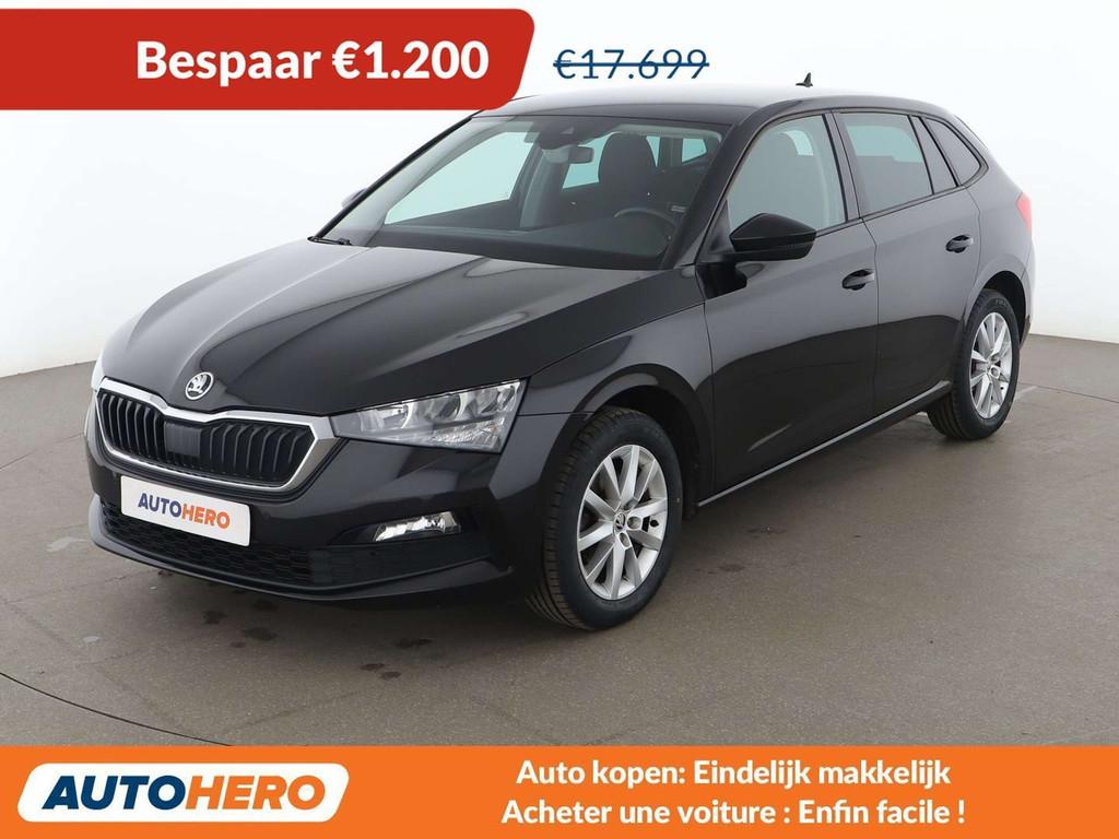 Skoda Scala 1.5 TSI ACT Ambition (bj 2020, automaat), Auto's, Skoda, Zwart, 150 pk, 1255 kg, Voorwielaandrijving