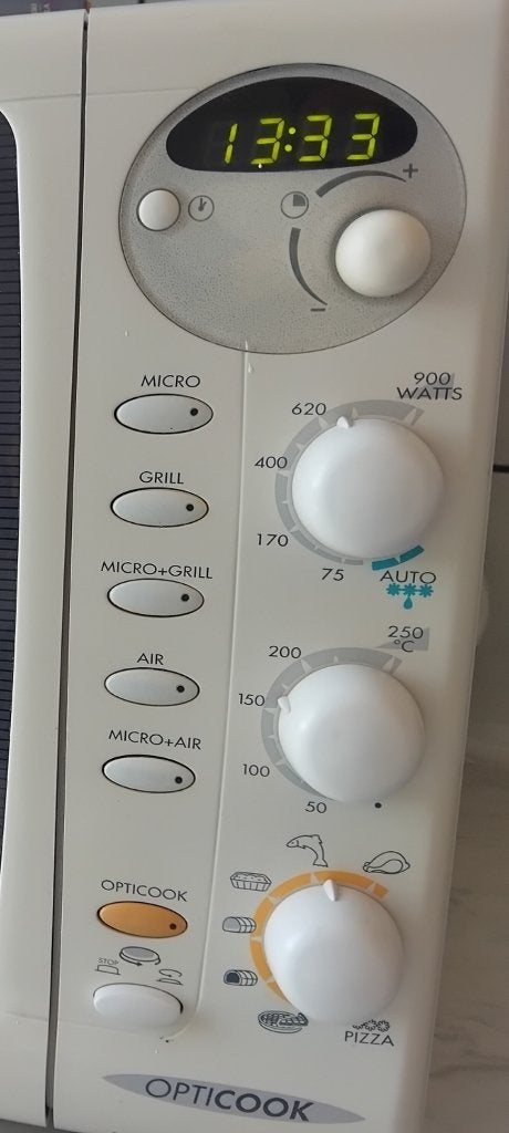 Microgolf/oven/cook, Electroménager, Micro-ondes, Croustillant, Comme neuf, Moins de 45 cm, Enlèvement