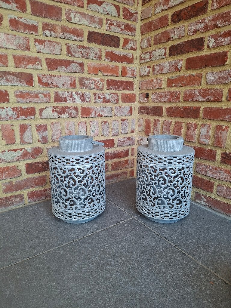 2 landelijke lantaarns, Huis en Inrichting, Ophalen, Lantaarn, Overige merken, Zo goed als nieuw