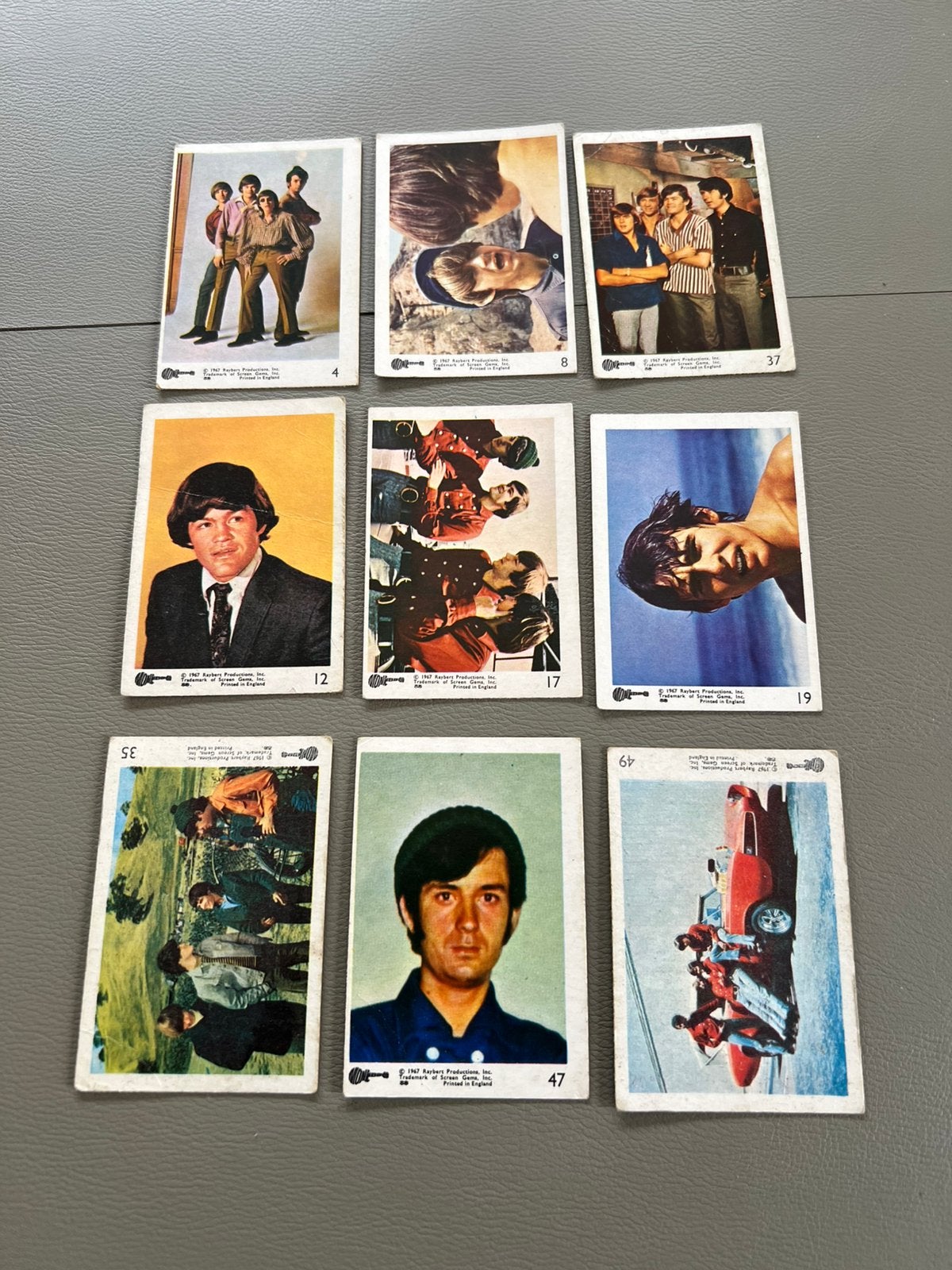 Chromos prenten The Monkees  1967 zeldzaam, Verzenden, Gebruikt, Meerdere plaatjes