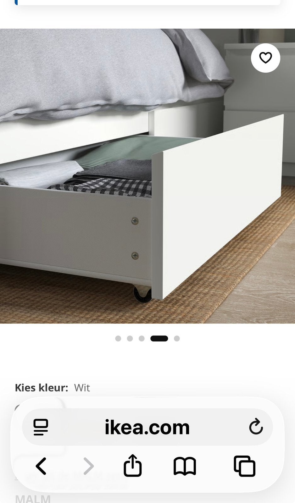 Ikea lade(n) voor onder bed, Ophalen, Zo goed als nieuw
