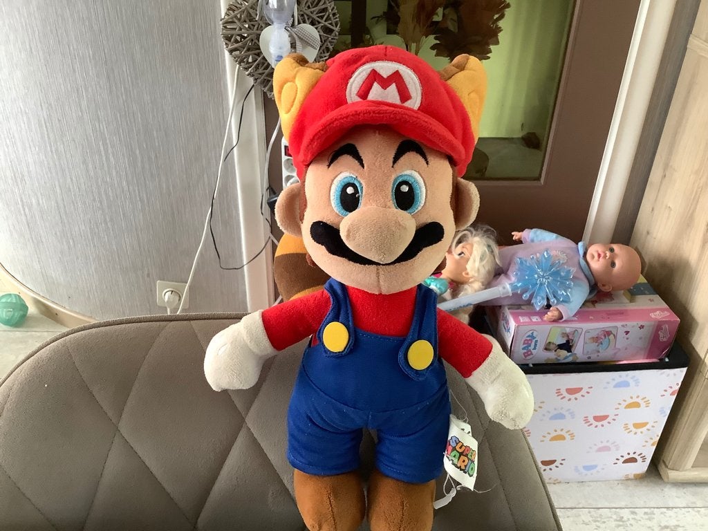 Personnage en peluche Supermario (33 cm), Enlèvement ou Envoi, Autres marques, Comme neuf, Moyen (20 à 80 cm)