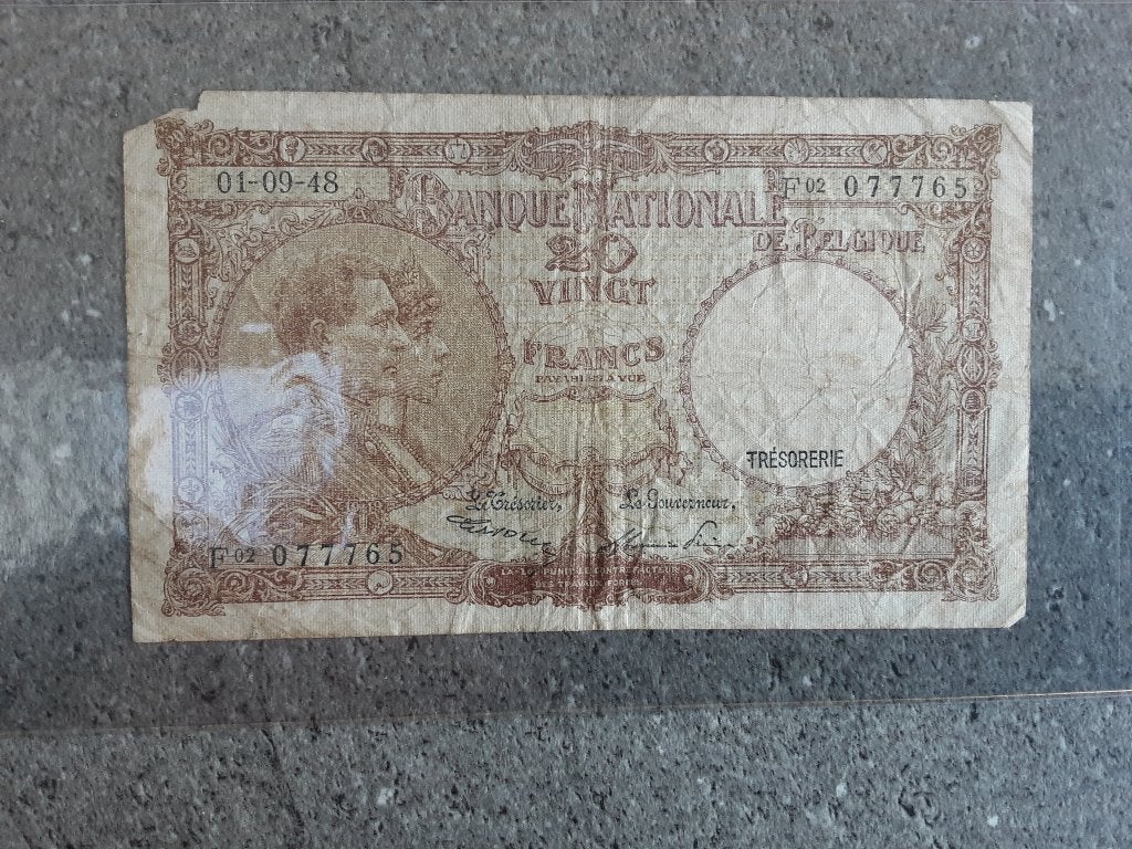 België 20 fr mod.1919 nat.reeks. (ref 034), Postzegels en Munten, Bankbiljetten | België, Ophalen of Verzenden, Los biljet