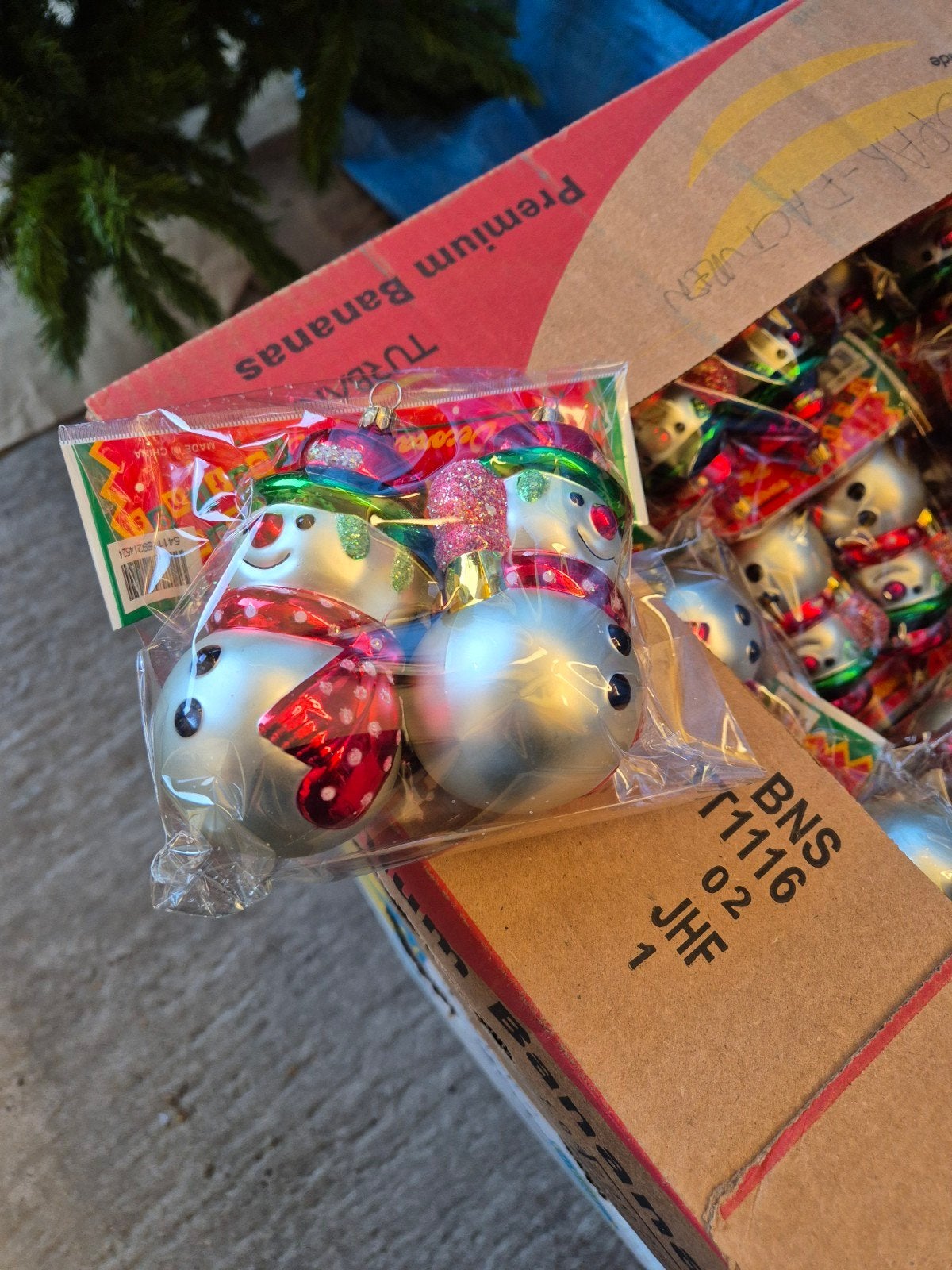 kerstman of kerstsneeuwman waar 2 stuks in zitten 1,50 stuk, Ophalen