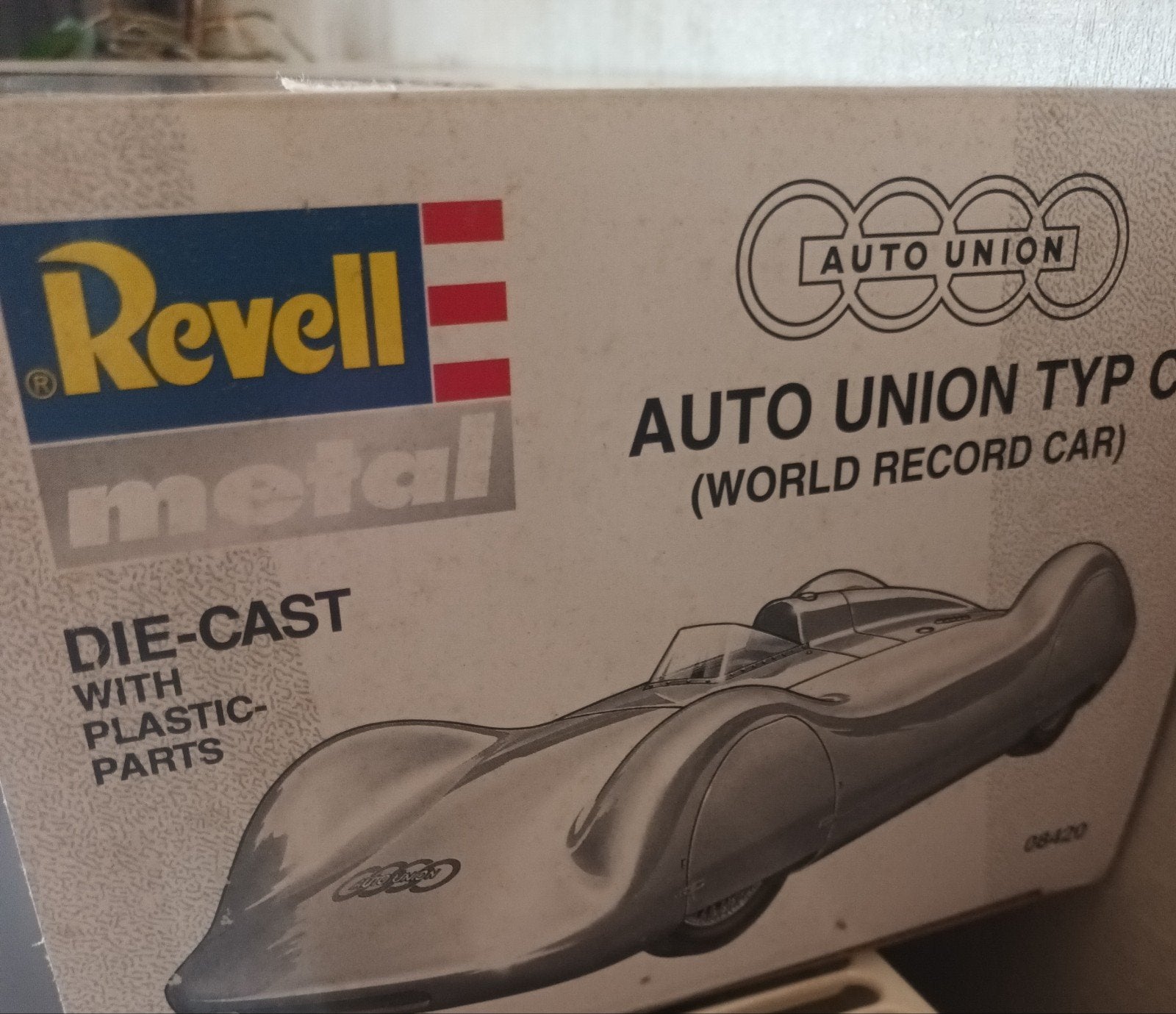 Revell Auto Union Typ C World Record Car silver, Ophalen of Verzenden, Zo goed als nieuw, Auto, Revell