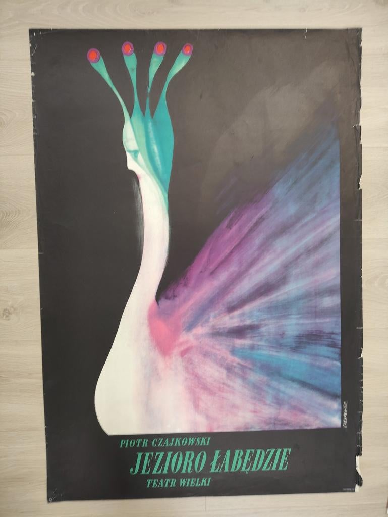 Affiche du ballet Le Lac des Cygnes de Tchaïkovski, Collections, Posters & Affiches, Enlèvement