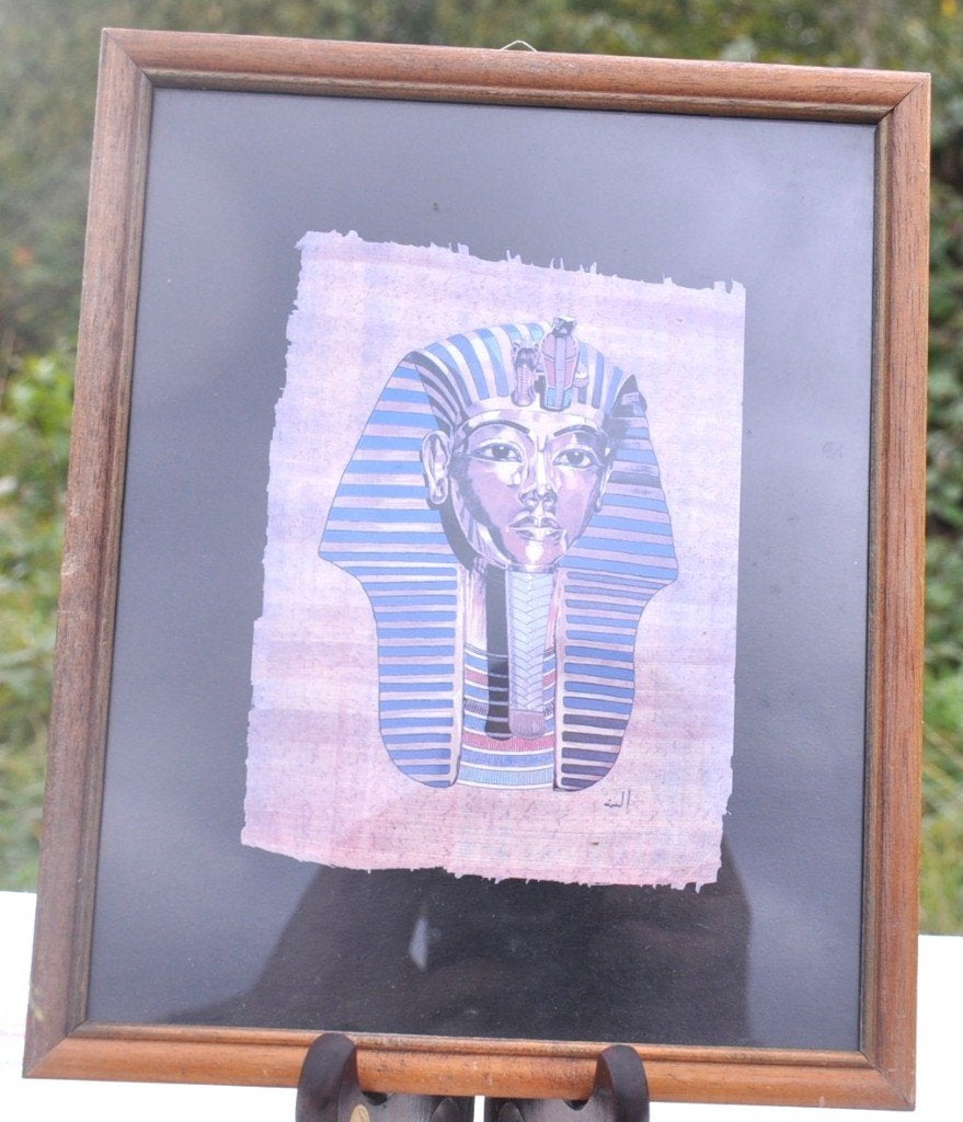 cadre avec motif egyptien (mod 2), Autres styles, Enlèvement ou Envoi, Objet de décoration, Sous verre
