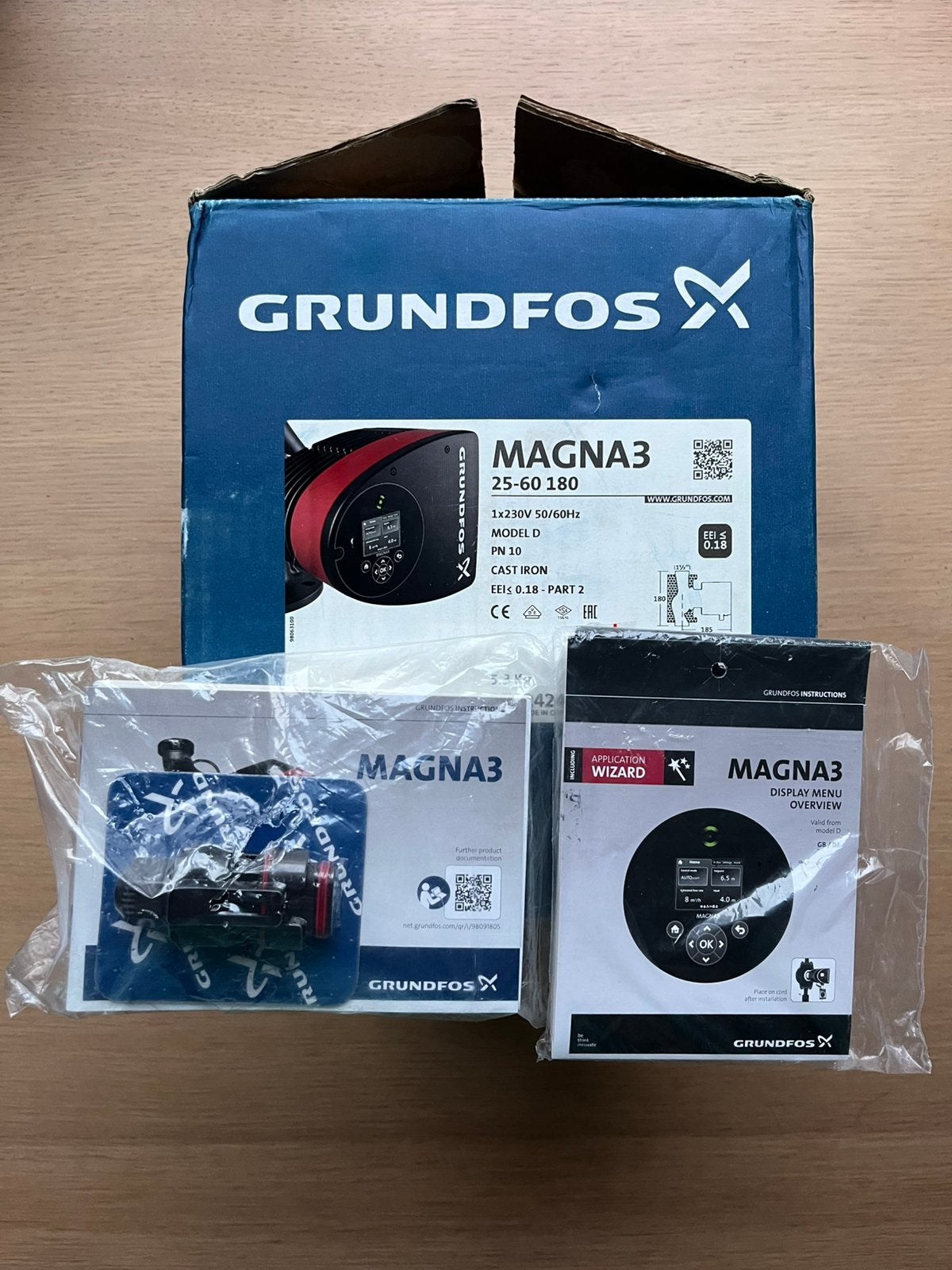 Nieuw Grundfos Circulatiepomp - Magna3 25-60 180 PN10, Tuin en Terras, Ophalen, Nieuw, Elektrisch, Overige typen