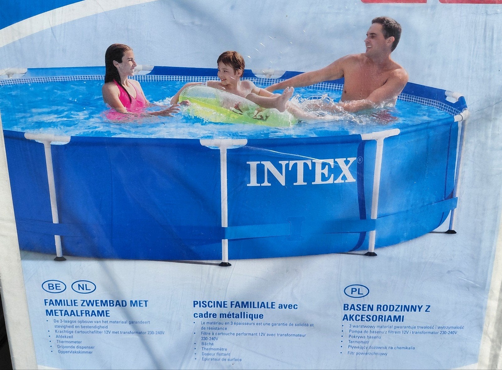 Intex familie zwembad 366x84 cm, Tuin en Terras, Ophalen