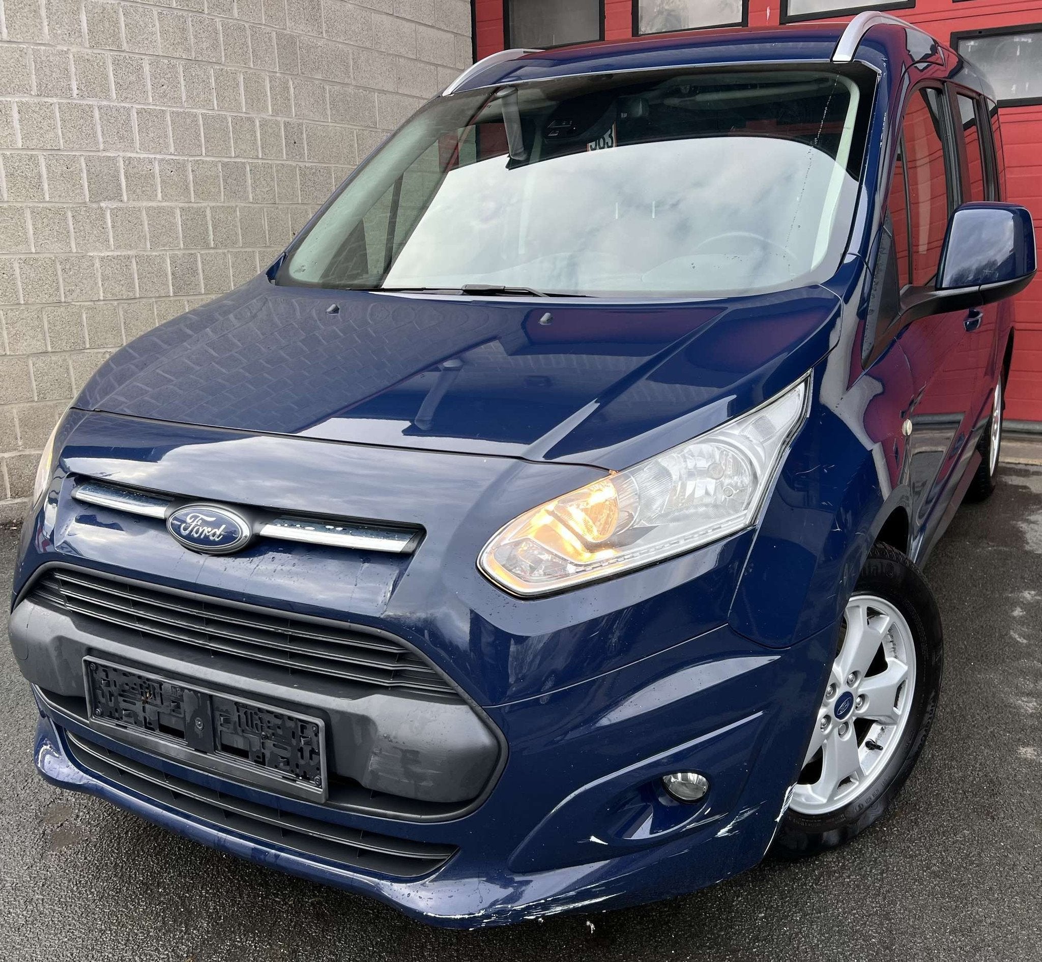 Ford Transit Connect 1.0 EcoBoost Trend + CLIM + 5 PL + JANT, Auto's, Parkeersensor, Gebruikt, Euro 6, Blauw