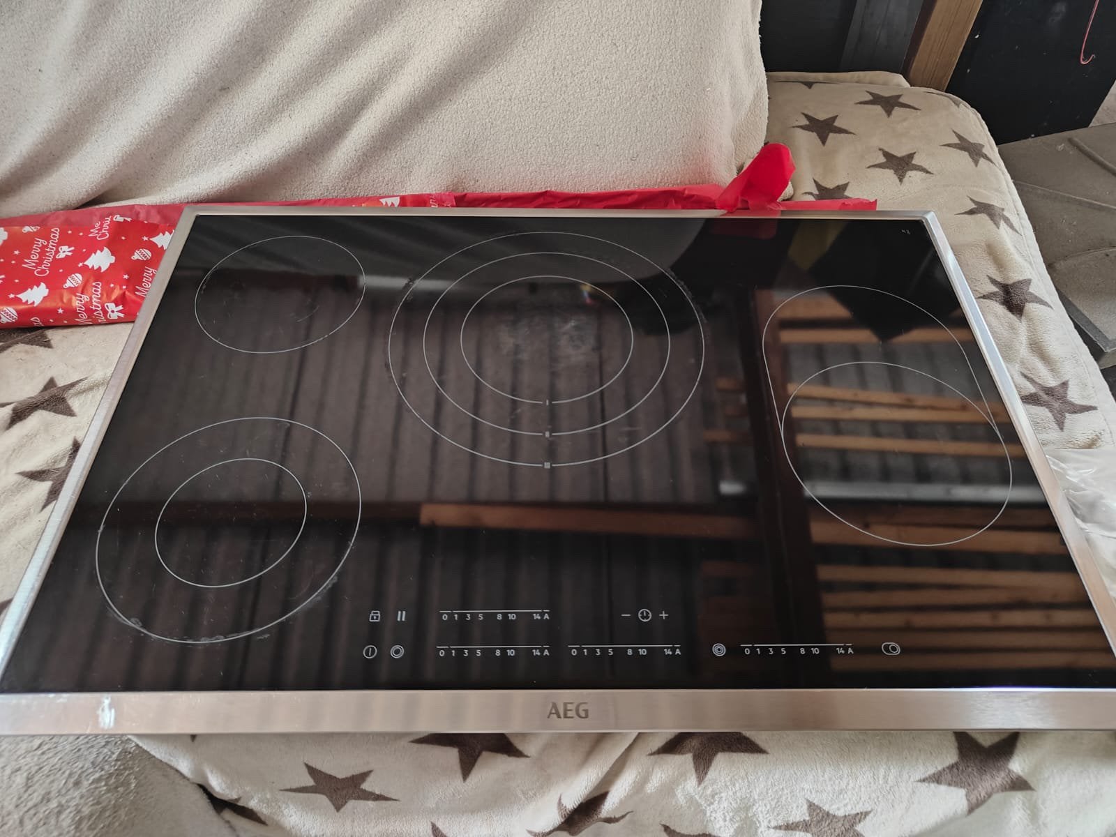 AEG inductiekookplaat –60 cm, Electroménager, 4 zones de cuisson, Encastré, Comme neuf, Enlèvement