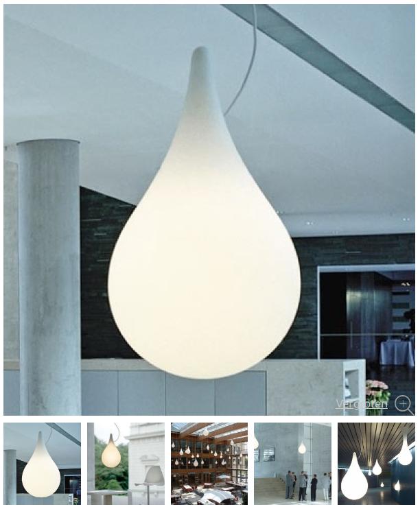 Design lampen neXt Drop in Nieuwstaat!, Ophalen, Kunststof, 50 tot 75 cm, Zo goed als nieuw