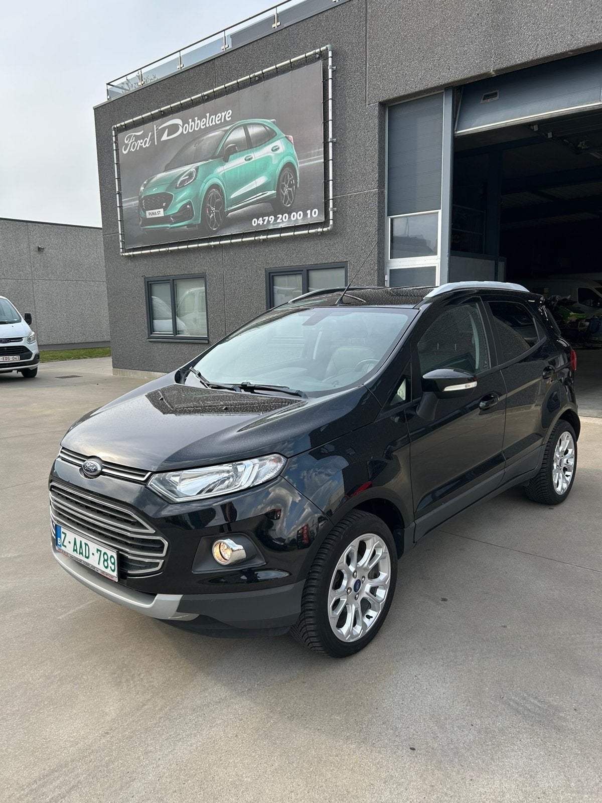 Ford Ecosport, Voorwielaandrijving, Ecosport, Leder en Stof, Zwart