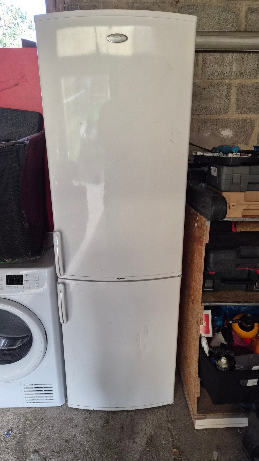 frigo& réfrigérateur " WHIRLPOOL", Avec compartiment congélateur, 160 cm ou plus, Enlèvement, Utilisé