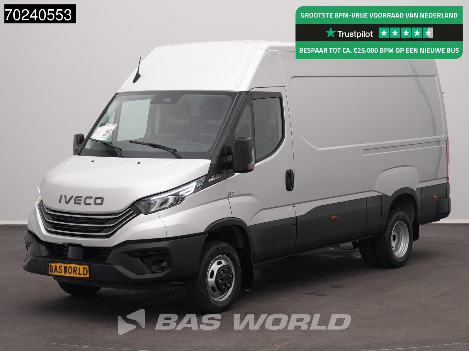 Iveco Daily 35C21 BPM VRIJ! 3.0L Automaat 210PK L2H2 2025-mo, Autos, Neuf, Argent ou Gris, Achat, Euro 6
