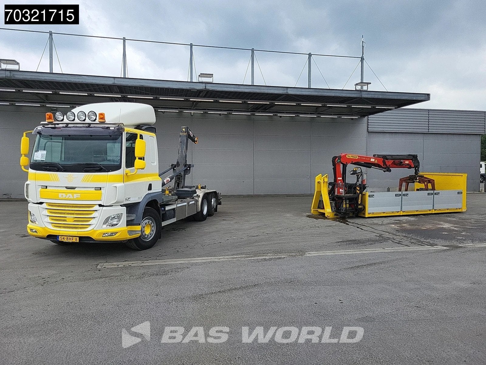 DAF CF CF 440 6X2 Palfinger PK19.001 SLD Hook Crane Containe, Automaat, 324 kW, Stof, Euro 6