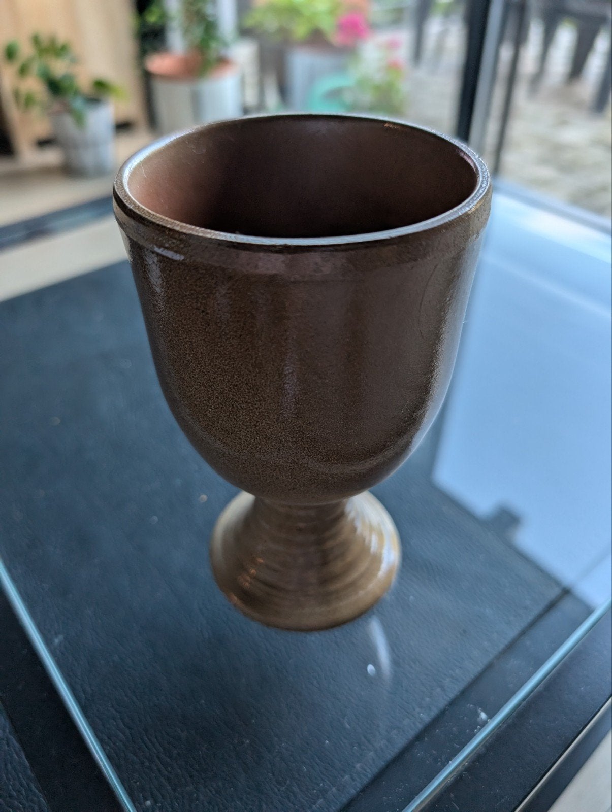 Lot de 9 chopes à bière en grès, Verzamelen, Verzenden, Zo goed als nieuw, Bierglas