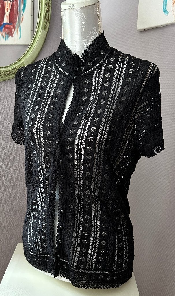 blouse ajourée, Manches courtes, Taille 38/40 (M), Enlèvement ou Envoi, Banana republik