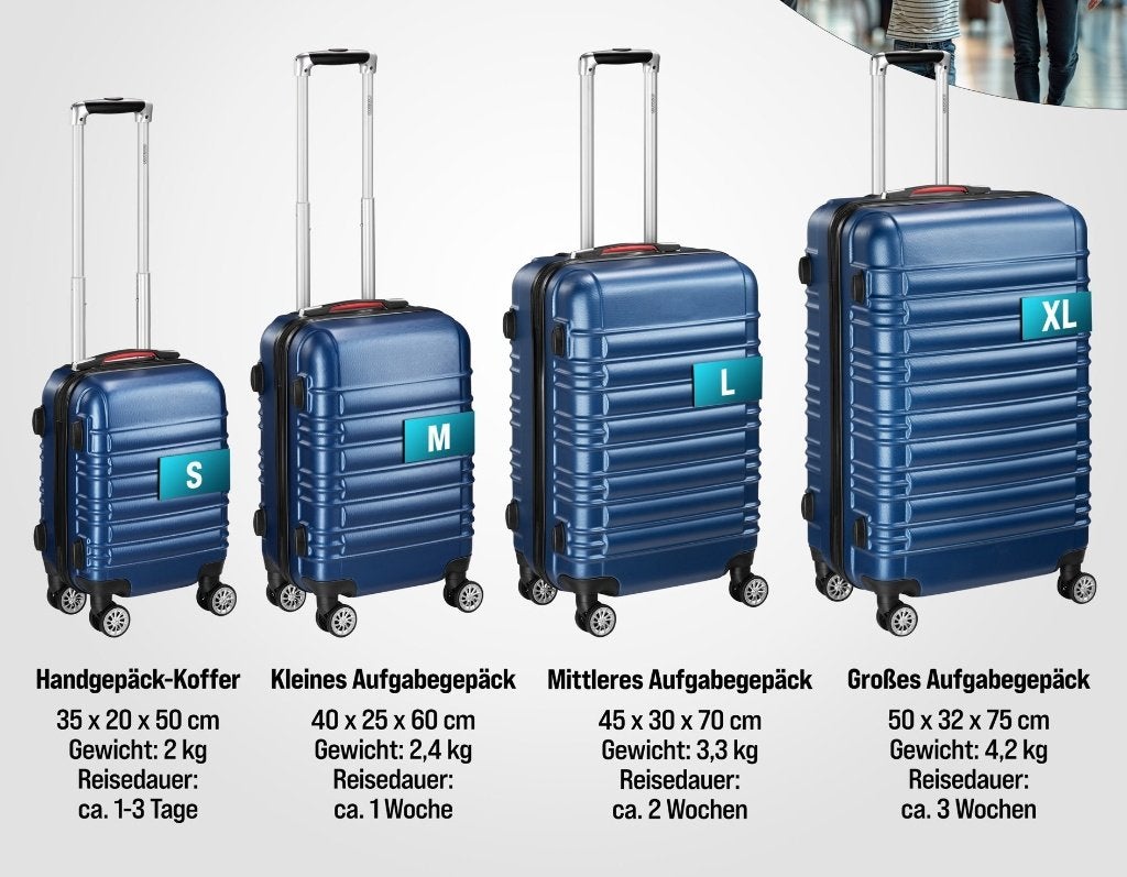 Set de valises de voyage, Enlèvement, Neuf, Poignée extensible