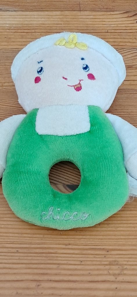 Knuffel rammelaar figuurtje popje, Kinderen en Baby's, Ophalen, Met geluid, Gebruikt, Overige merken