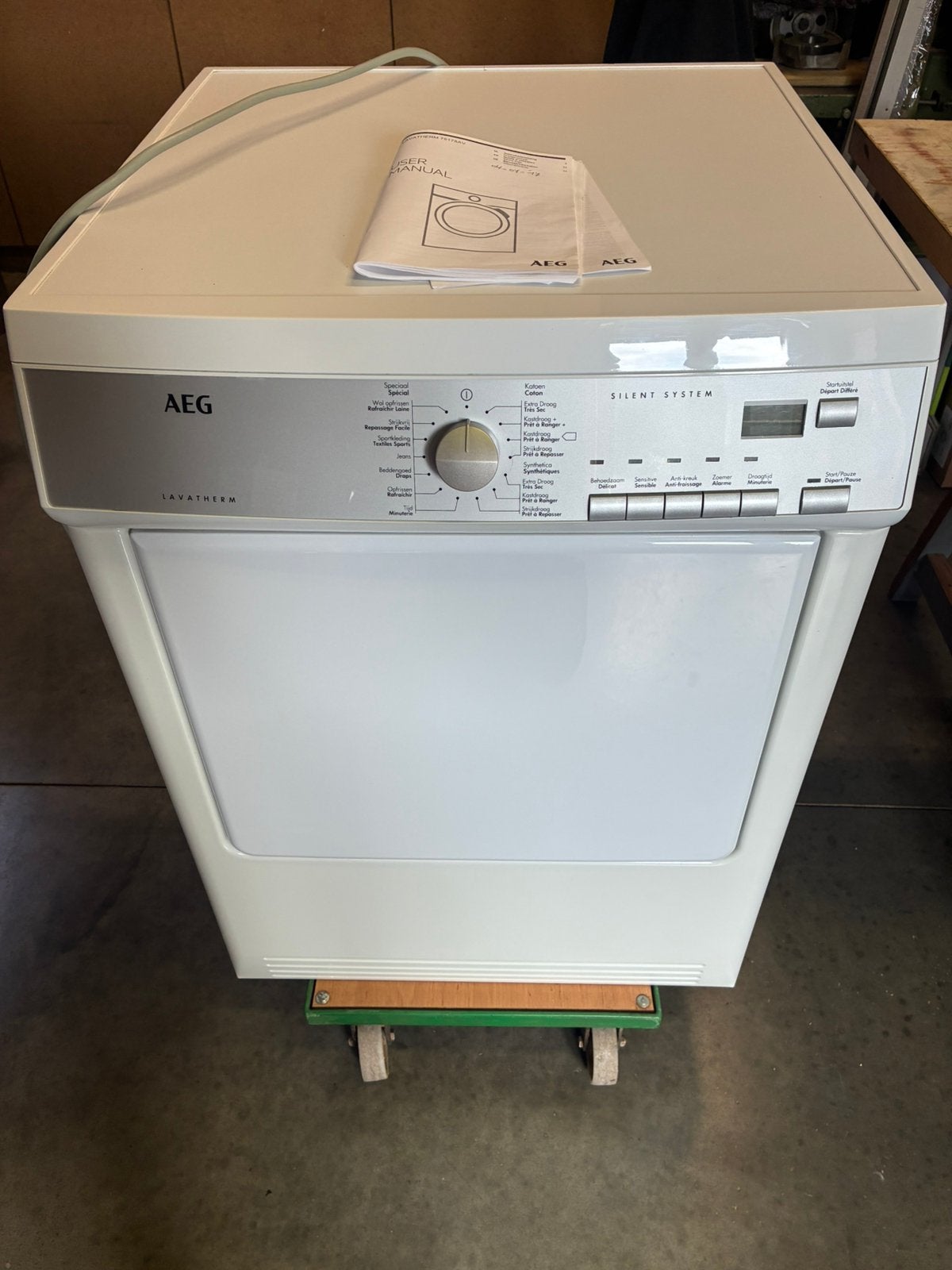 AEG T75175AV Luchtafvoerdroger (7 kg) – In zeer goede staat, Ophalen, Zo goed als nieuw, Luchtafvoer