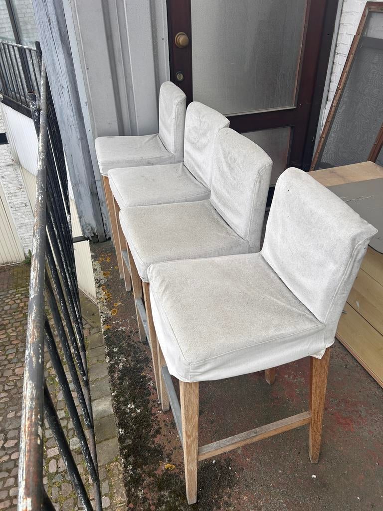 Houten barstoelen, Antiquités & Art, Antiquités | Meubles | Chaises & Canapés, Enlèvement