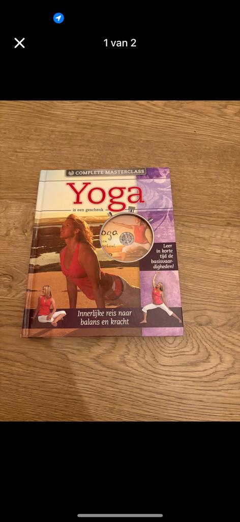 Yoga boek + dvd, Cd's en Dvd's, Yoga, Fitness of Dans, Boxset, Zo goed als nieuw, Vanaf 6 jaar