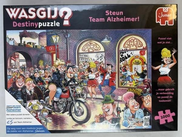 Jumbo Wasgij Destiny Support Team Alzheimer 1000 Puzzle nouv, Envoi, 500 à 1500 pièces, Comme neuf, Puzzle