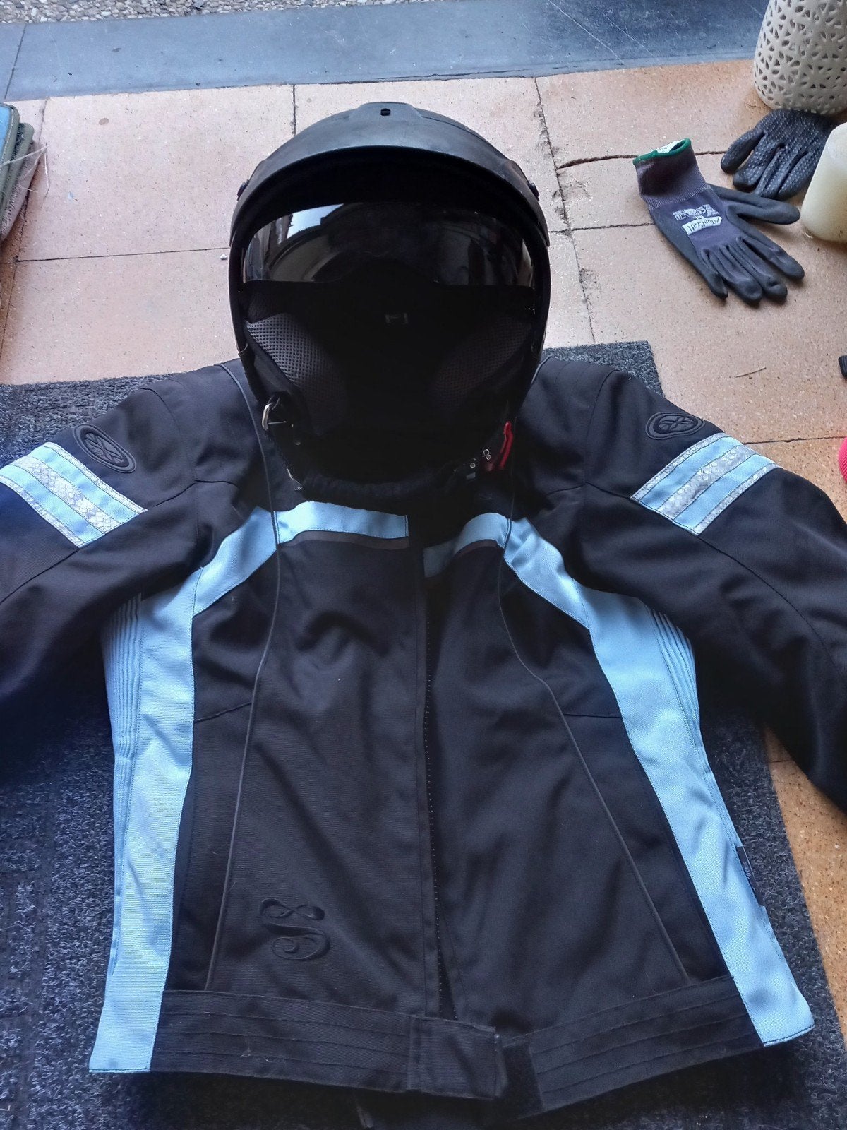 motorjas en helm voor dames, Motoren, Ophalen, Dames, Jas | textiel