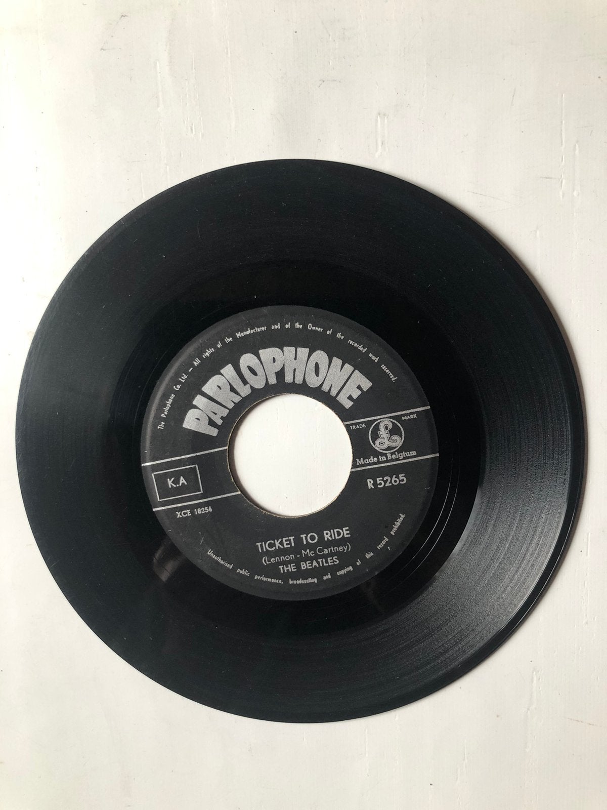 The Beatles : 3 singles (sans couverture photo), Envoi, Utilisé