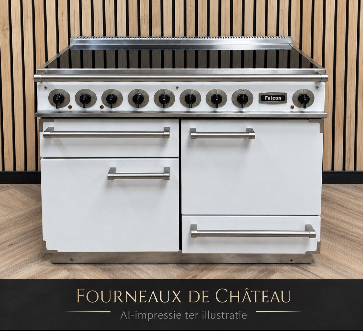 Prachtig Falcon fornuis 110cm Inductie + Pizzaoven
