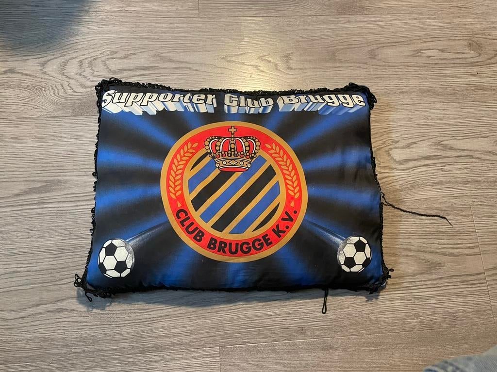 Vintage kussen club brugge, Ophalen of Verzenden
