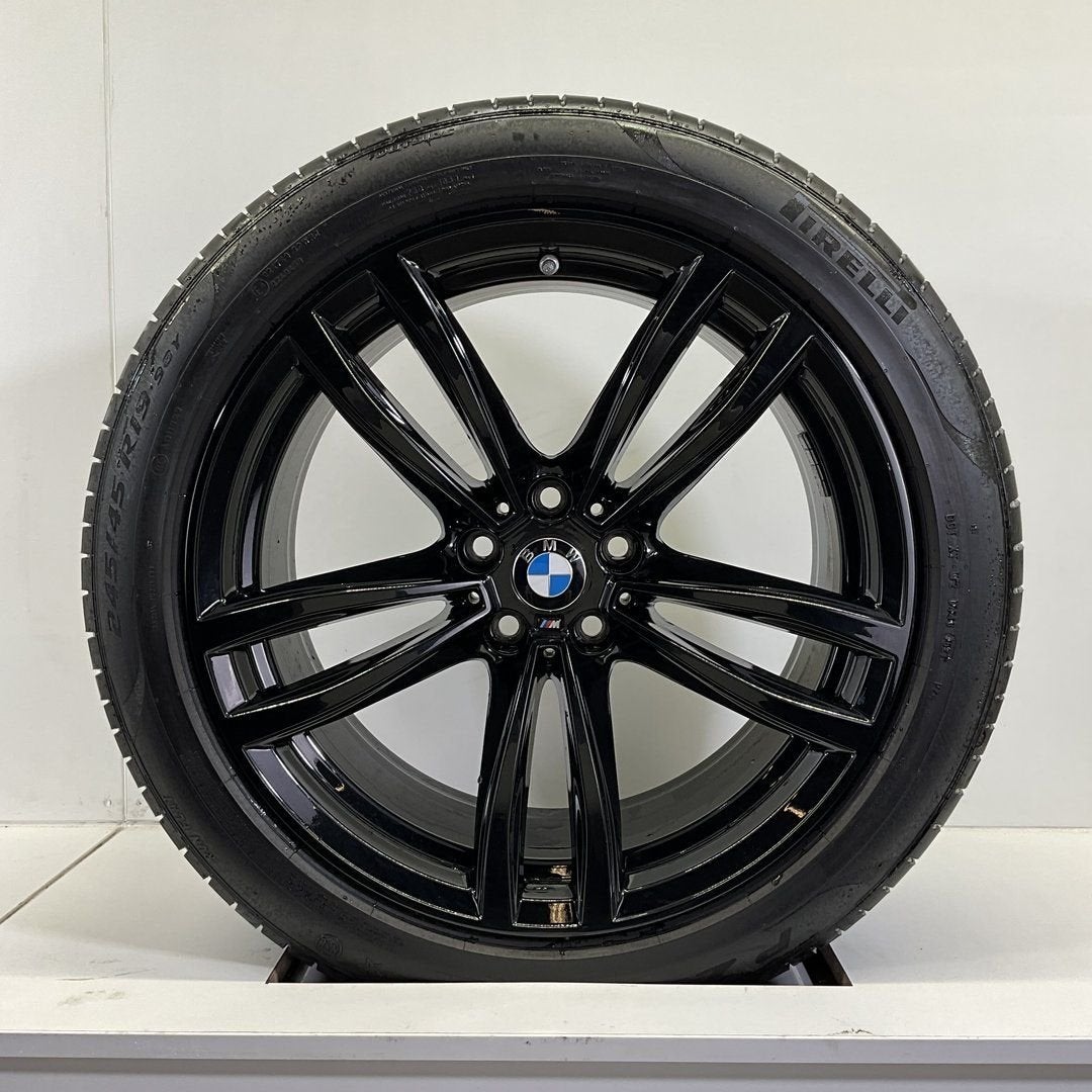 BMW 5 SERIE G30 G31 SET VELGEN + ZOMERBANDEN 19 INCH ORIG. 6, 19 inch, -, -, Banden en Velgen