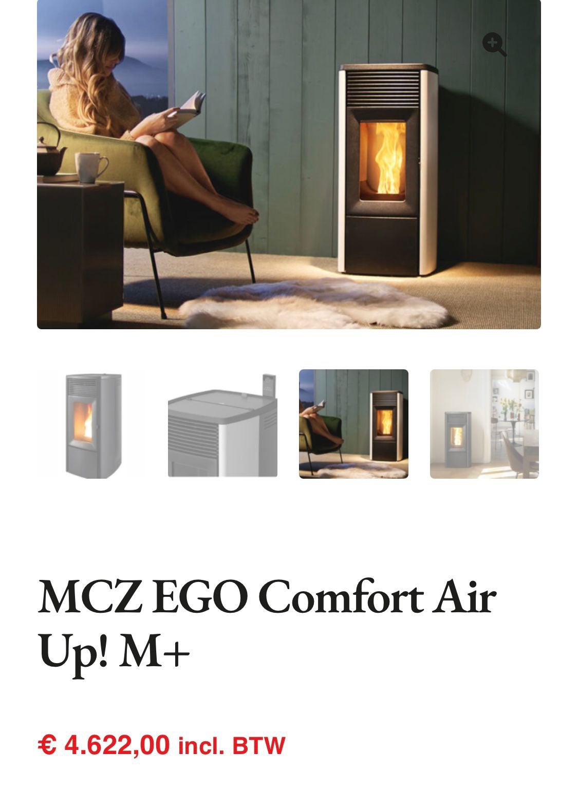 Pelletkachel MCZ Ego 10 kW met WiFi en afstandsbediening!, Ophalen, Zo goed als nieuw