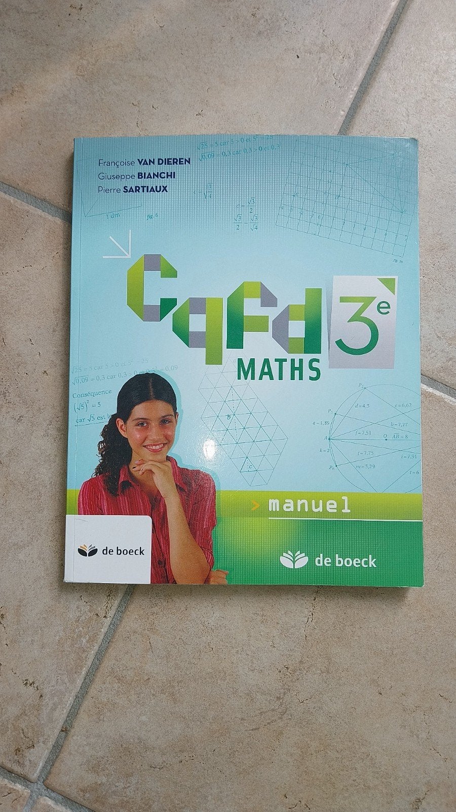 CQFD 3e  MATH manuel, Livres, Livres scolaires, Van in, Enlèvement, Utilisé, Enseignement secondaire inférieur