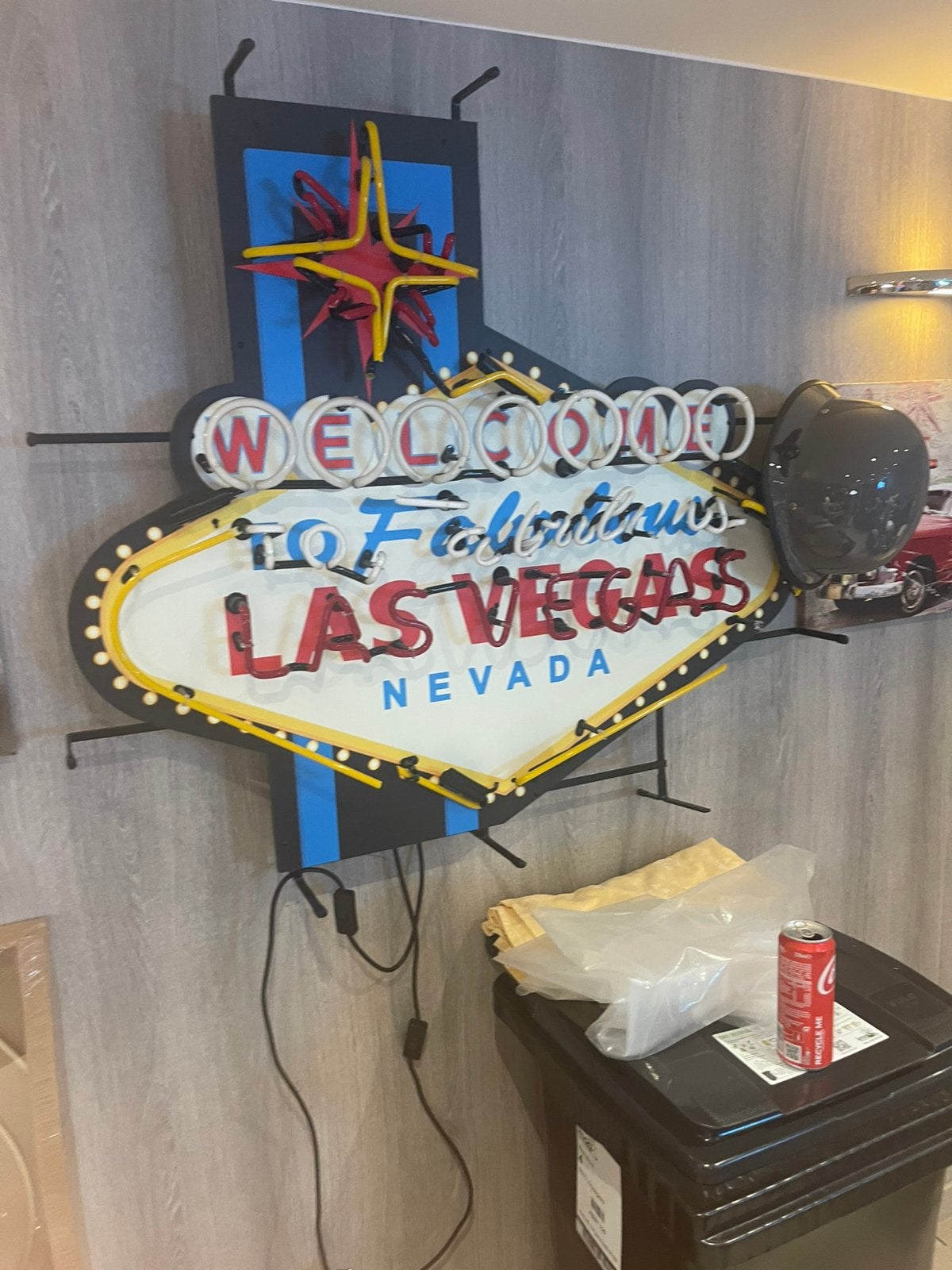 Neon las vegas groot model, Ophalen, Gebruikt