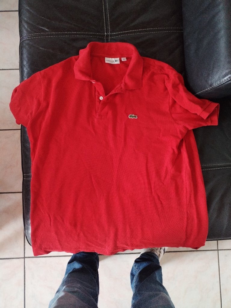 T shirt, Ophalen of Verzenden, Zo goed als nieuw, Rood, Lacoste