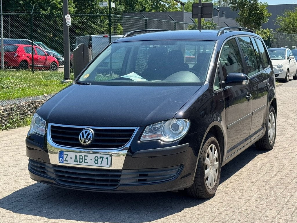 VW Touran | 1.9 TDI | 5-zit, Auto's, Parkeersensor, 105 pk, Gebruikt, Zwart
