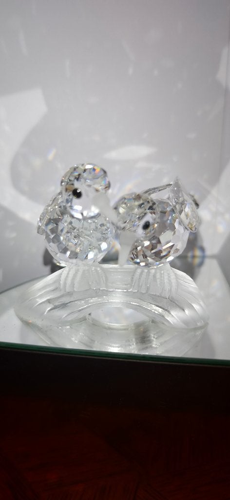 Swarovski Crystal Society 1989 – Turtle Doves Amour, Enlèvement ou Envoi, Comme neuf, Figurine