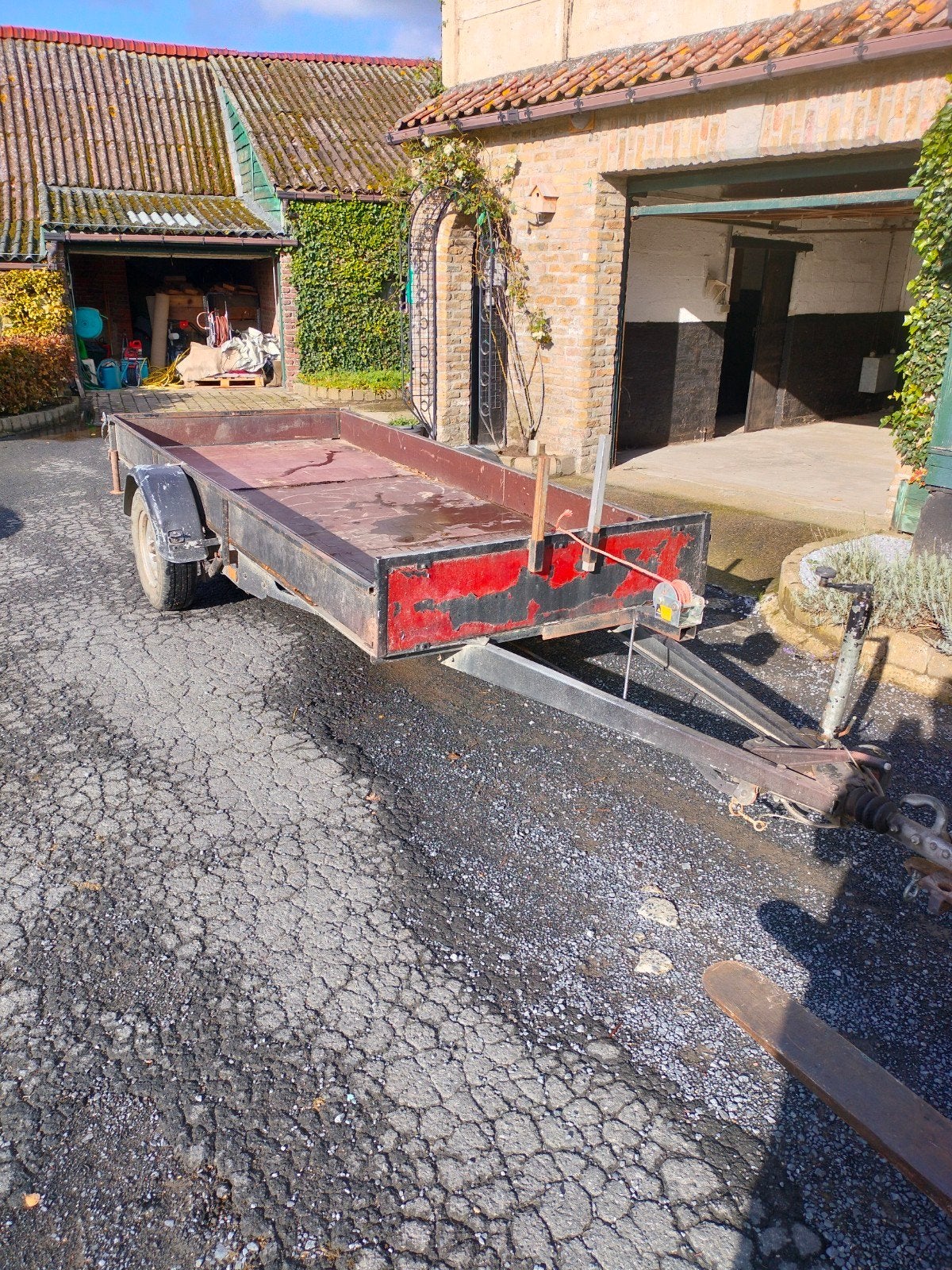 aanhangwagen 750kg totaal gewicht aanha, Ophalen, Gebruikt
