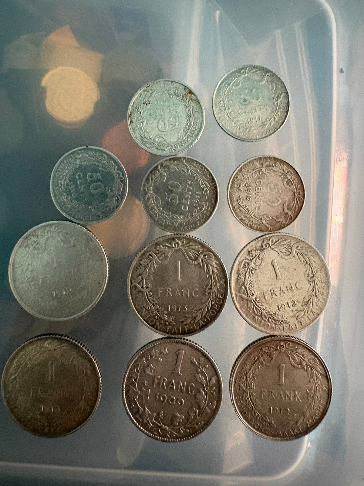 Lot zilveren belgische munten. SCHAARS.AG, Ophalen, België