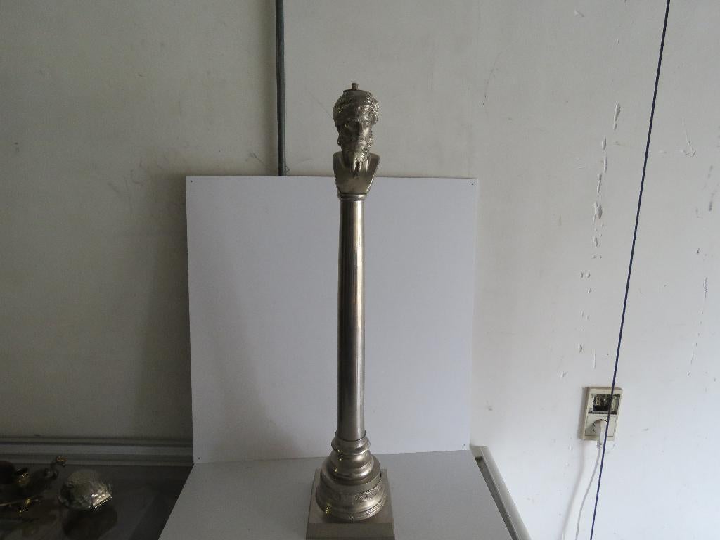Empirische lampvoet zilverkleurig Zeus, Ophalen