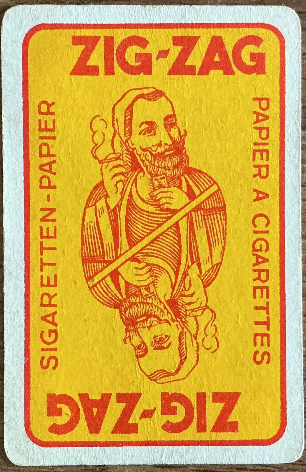 Ancienne carte à jouer ZIG-ZAG, Enlèvement ou Envoi, Comme neuf, Autres types
